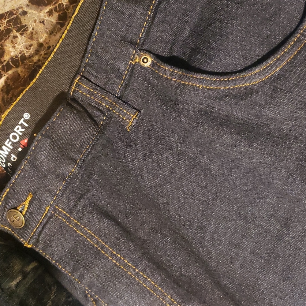 Dark blue jeans